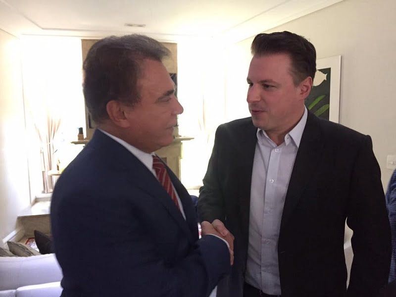 Prefeito de Itapevi Igor Soares com senador Alvaro Dias