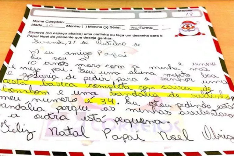 Correios lança campanha para adoção de cartas de Papai Noel