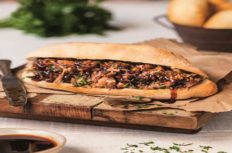 Cupim no pão ciabatta, receita do chef Henrique Fogaça