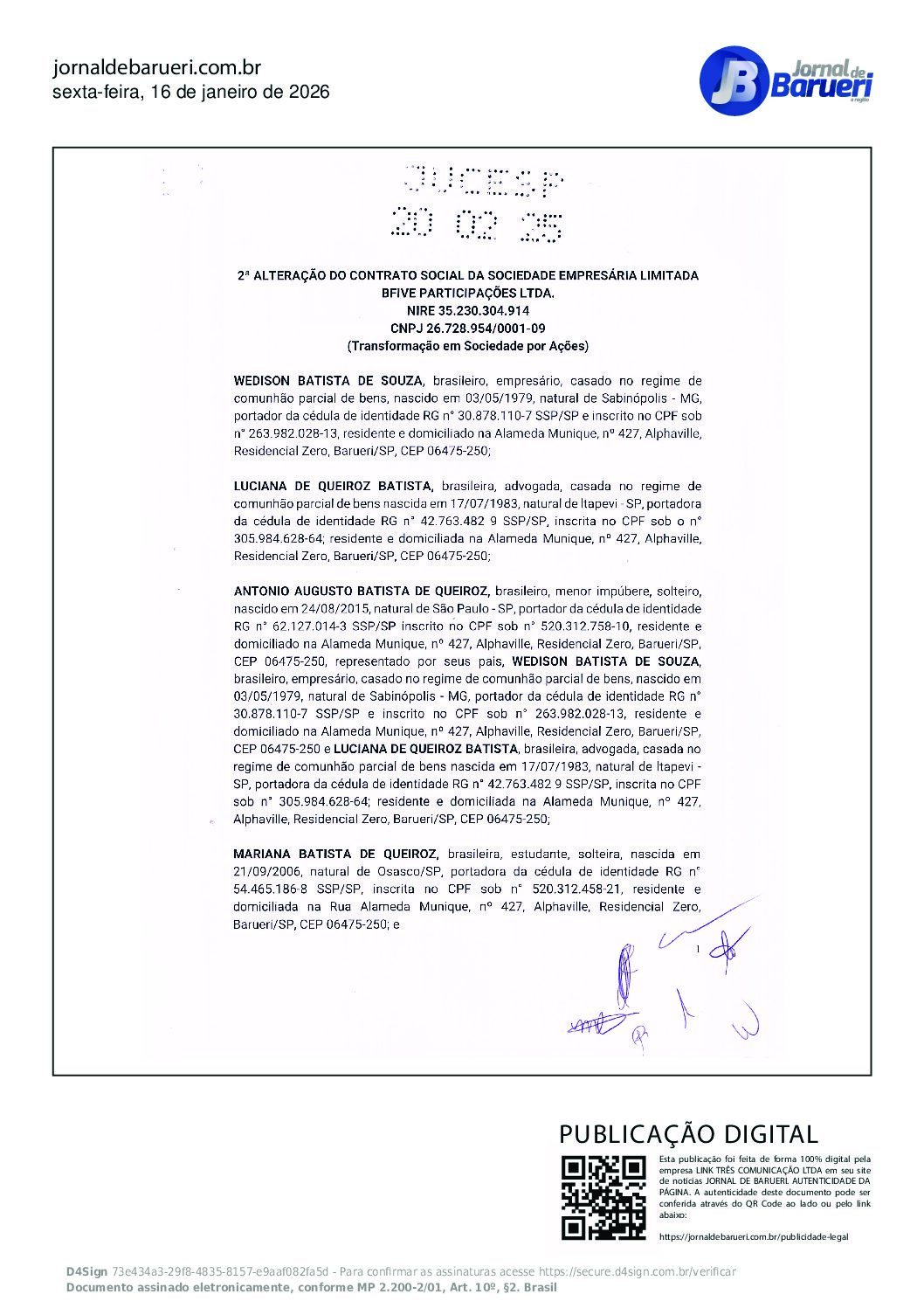 Alteração Contratual 20.02.2025